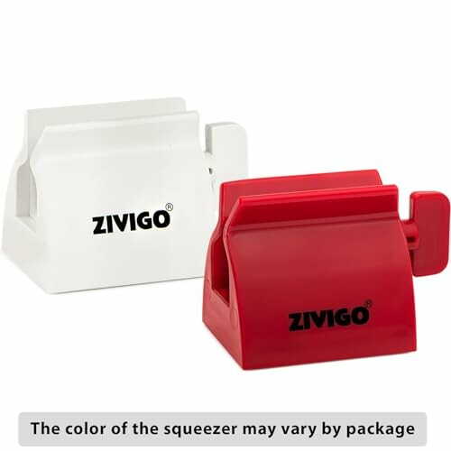 White and red Zivigo tube squeezers